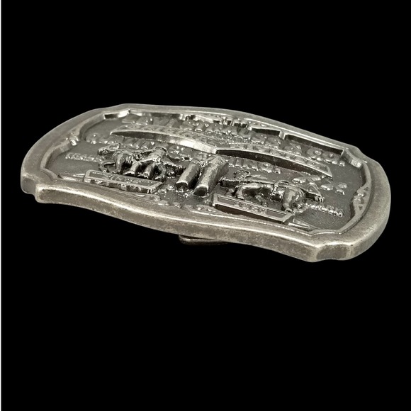 Levi Strauss Co‎ Original Riveted Quality Clothing Belt Buckle Two Horse Brand - Picture 6 of 13